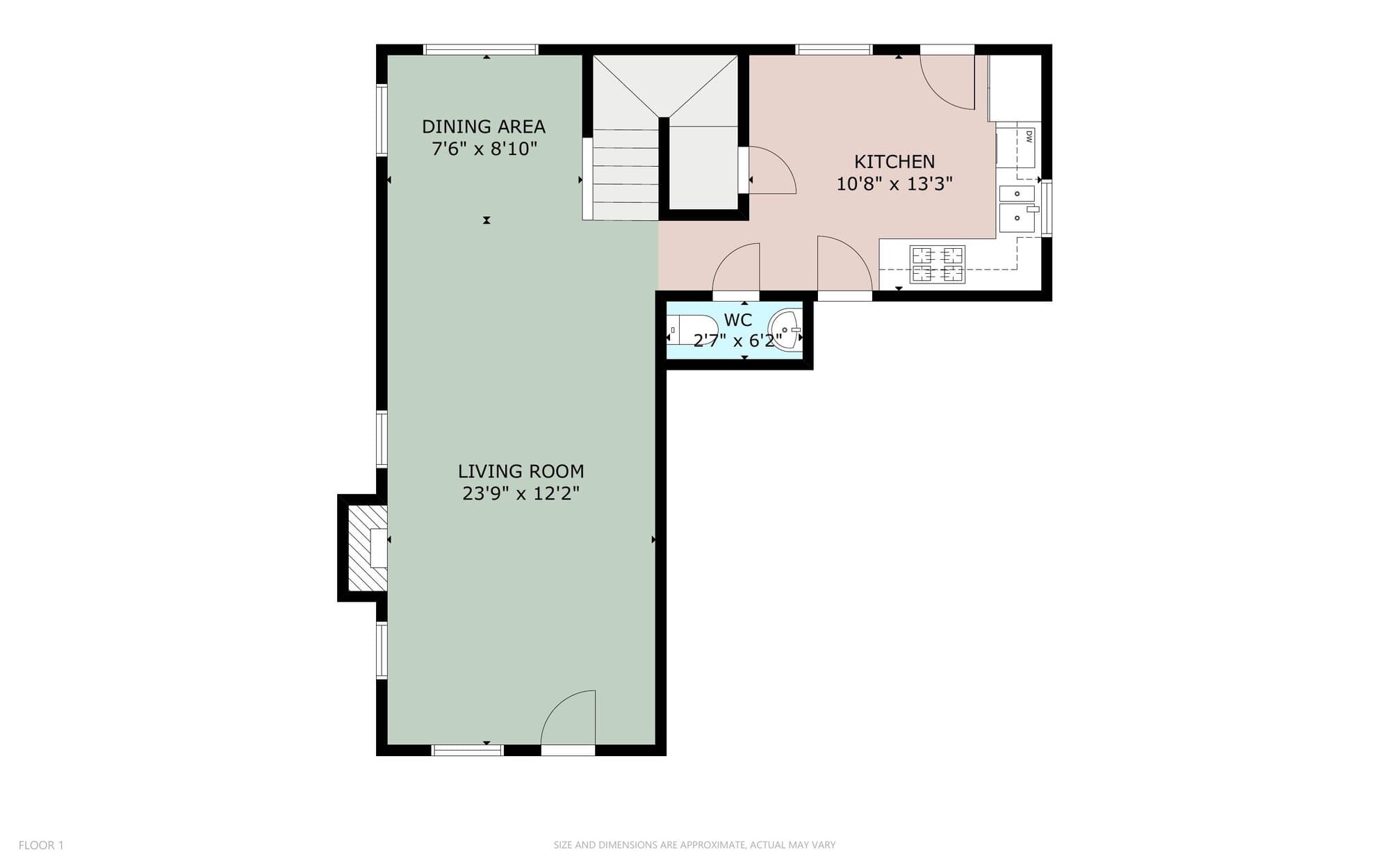 Floor plan 1 for 1406 Green Terrace Dr