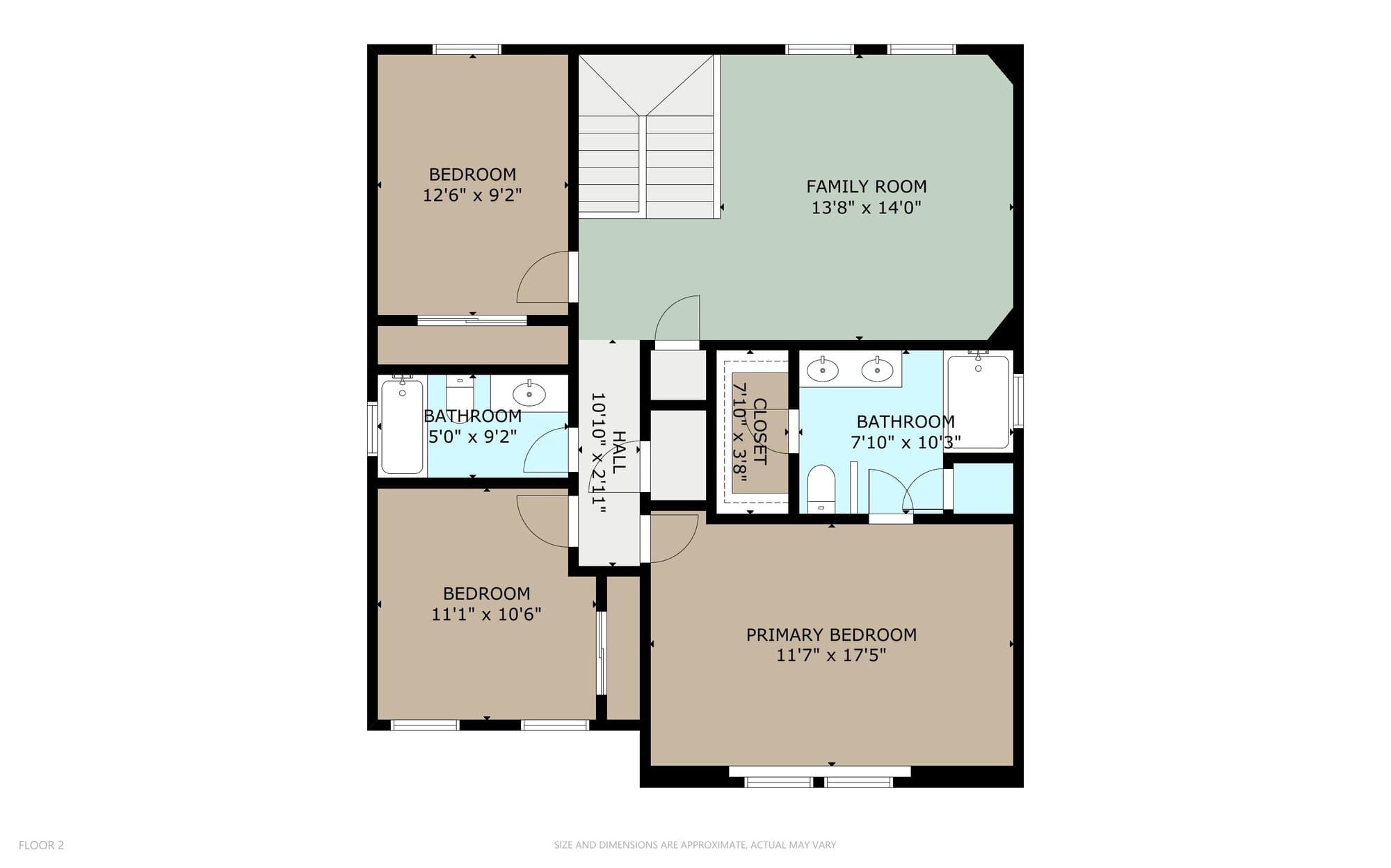 Floor plan 2 for 1406 Green Terrace Dr